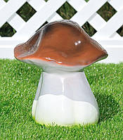 Садова фігура Гриб білий середній (22х20х20 см), фігурки грибів для саду, садові статуетки, садові фігури з полістоуну