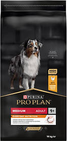 Сухий корм PRO PLAN Medium Adult для дорослих собак середніх порід з куркою 14 кг