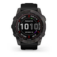 Garmin Fenix 7X Sapphire Solar Carbon Gray DLC Titanium Новий