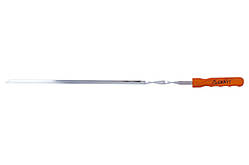 Шампур Скаут — 600 x 10 мм плоский дерев'яна ручка