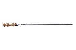 Шампур Сила — 720 x 12 x 3 мм плоский дерев'яна ручка
