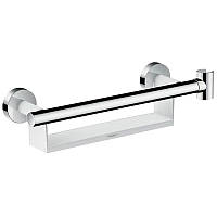 Поручень с полочкой и держателем для душа Hansgrohe Comfort белый/хром (26328400)