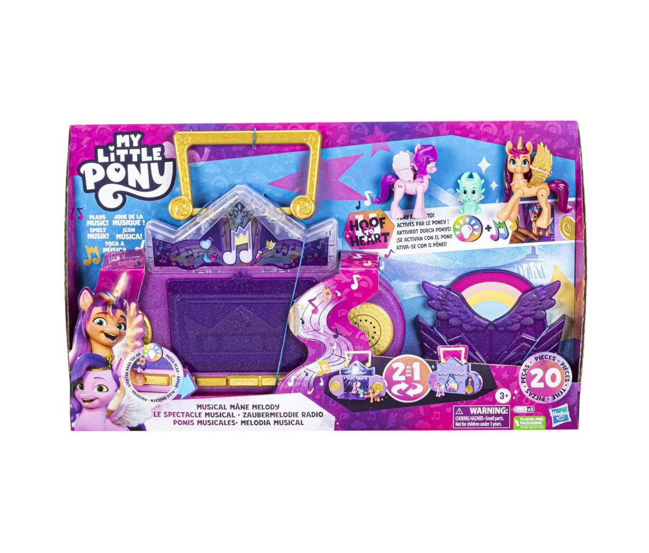 Ігровий набір Hasbro My Little Pony Музичний центр Musical Mane Melody караоке-сцена, спа салон, бумбокс Піп Петалс