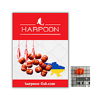 МІНІ-Бойл з резинкою HARPOON Pop UP 9*8мм 12шт Мед Помаранчевий