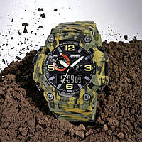 Часы наручные мужские SKMEI 1520CMGN CAMO GREEN. IY-136 Цвет: камуфляж