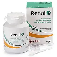 Порошок Candioli Renal P при хронической почечной недостаточности для котов и собак, 70 г