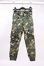 Дитячі спортивні штани Мілітарі з накладеною кишенею для хлопчика тринитка, фото 3