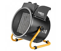 Neo Tools Теплова гармата електрична, 5кВт, 80м кв, 588м куб/год, 380В, керамічний нагрів. елемент (PTC),