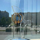 Сережки-конго із кулькою - 925 проба покриття позолота (ф. 2 см), фото 3
