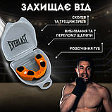 Капа для боксу боксерська для зубів EVERLAST EVERGEL Одностороння Помаранчевий (Evergel), фото 3