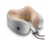 Массажная подушка на шею U-Shaped, виброподушка для массажа шеи