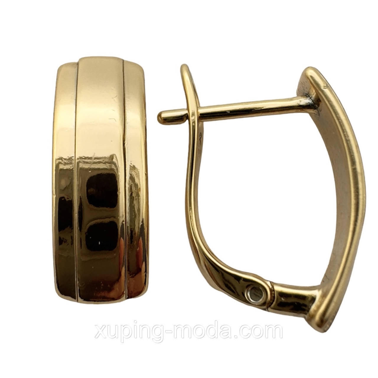 Сережки xuping . 16х6 мм. 18 к, фото 1