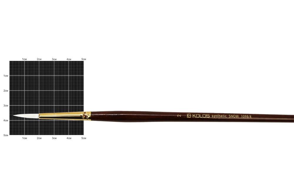 Пензель KOLOS синт кругл. Snow 1098R д.р._№2, фото 1