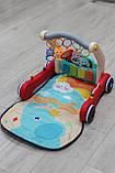 Ходунки-килимок 2в1 з брязкальцями та музикою 0640, фото 3