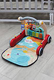 Ходунки-килимок 2в1 з брязкальцями та музикою 0640, фото 2