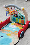 Ходунки-килимок 2в1 з брязкальцями та музикою 0640, фото 8
