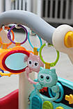 Ходунки-килимок 2в1 з брязкальцями та музикою 0640, фото 5