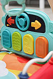 Ходунки-килимок 2в1 з брязкальцями та музикою 0640, фото 10