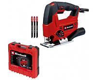 Einhell Лобзик електричний TC-JS 80/1 Kit, 550Вт, 1000-3000об хв, в комплекті 3 полотна, кейс, 1.86кг