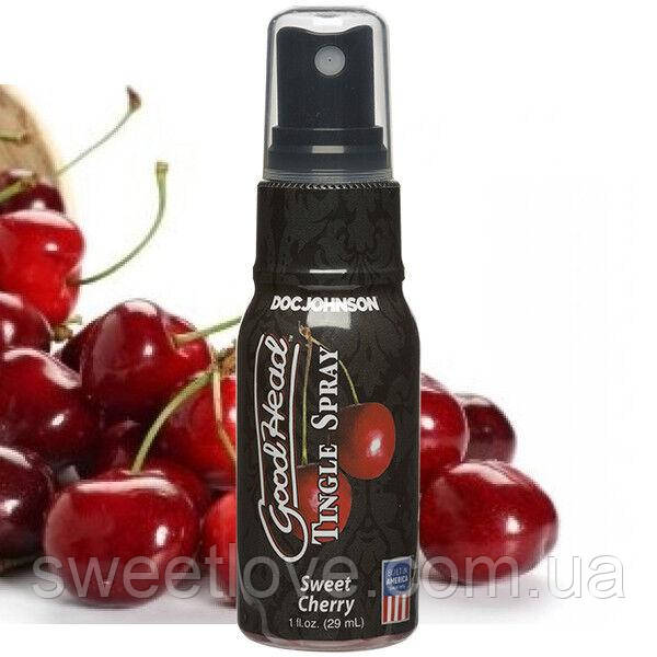 Спрей для мінету Doc Johnson GoodHead Tingle Spray – Sweet Cherry (29 мл) зі стимулюючим ефектом