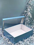 Коробка прямокутна з віконцем (голубий), фото 2