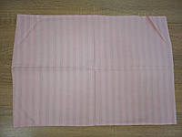 Комплект постільної білизни для дитячого ліжечка рожевий, смужка (бязь)