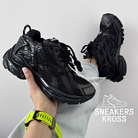 Жіночі кросівки Balenciaga Trainer Black Runner Sneakers, Кросівки Баленсіага Раннер, Balenciaga Runner