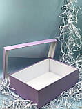 Коробка прямокутна з віконцем (лаванда), фото 2