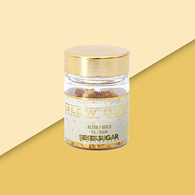Глітер у пластівцях Seker&Sugar "GLOW DUST" (декор + барвник) — Золотий — 7 г