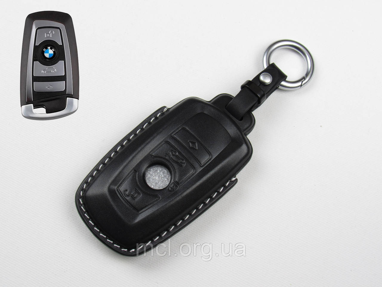 Чохол з натуральної шкіри для ключа BMW X3, X5,X6, X7, 3-series, 5-series, 7-series, X5M, X6M, X7M, M5, M8