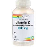 Витамин C Solaray Vitamin C with Bioflavonoid Concentrate 1000 50 mg 250 Veg Caps TS, код: 7525194
