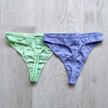 Набір 2 шт. жіночих стрінгів ATLANTIC у смужку розмір M, фото 2