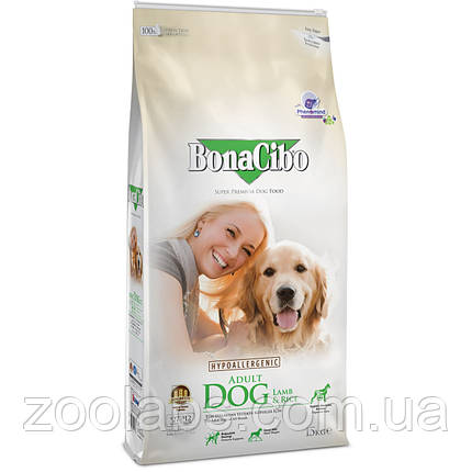 Bonacibo Adult Dog | Корм для дорослих собак з ягня 15 кг, фото 1
