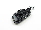 Шкіряний чохол для ключа BMW X3, X5,X6, X7, 3-series, 5-series, 7-series, X5M, X6M, X7M, M5, M8 (чорний), фото 6