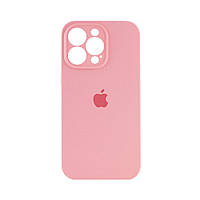 Защитный чехол на Iphone 15 Pro Max Розовый / Light pink Silicone Case Full Camera Protective (AA)