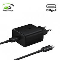 Блок питания для телефона + кабель, 45W PD Adapter USB-C Черный, устройство для зарядки телефона, адаптер (TO)
