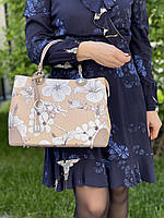 Кожаная сумка Primavera с цветочным принтом, Италия