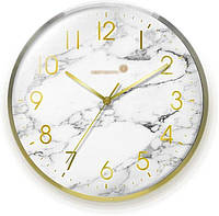 Часы настенные Мрамор большие круглые