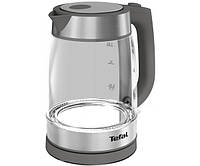 Tefal Електрочайник Glass Kettle, 1,7л, скло, сірий