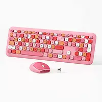 Jelly Comb Набор беспроводной клавиатуры и мыши 2.4G, раскладка на немецком языке