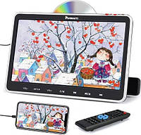NAVISKAUTO 10,1-дюймовый автомобильный DVD-плеер с входом HDMI, поддержка видео 1080p, ТВ, MP4, USB