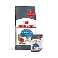 Набор корма для кошек Royal Canin Light Weight Care 1,5 кг + 4 pouch - домашняя птица