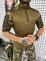 Тактический боевой Убакс койот мультикам короткий рукав, летняя военная мужская рубашка Убакс Ubakc, форма зсу