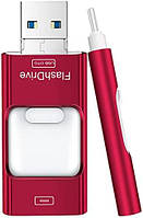Для iPhone 128GB, 4 в 1 USB Type C Memory Stick, Photo Stick Внешний флэш-накопитель, Для iPhone iPad Android