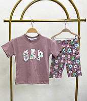 Дитячий комплект GAP (шорти + футболка) для дівчат - розмір 104