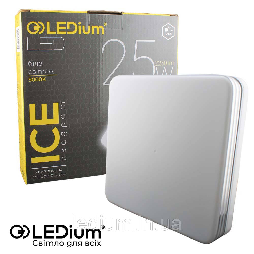 Світильник світлодіодний 25 Ват ICE LEDium IP44 Квадрат