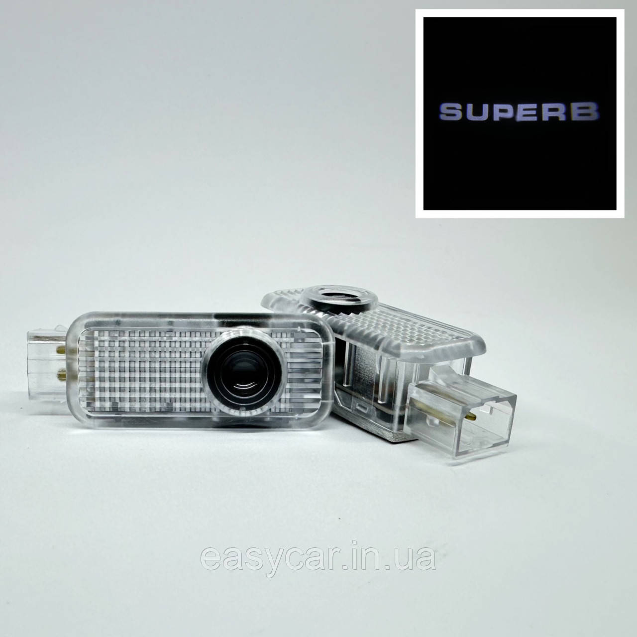 Логотип підсвітка дверей Шкода Lazer door logo light Skoda Superb