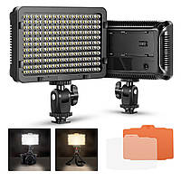 Светодиодная панель Neewer on Camera Video Light Photo Dimmable 176 с резьбой 1/4" для Canon, Nikon, Sony
