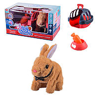 Мягкая интерактивная игрушка Кролик (переноска, аксессуары, в коробке) RA001-5