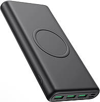 Повербанк AUDIDH Wireless 33800 mAh бездротова 15W + PD 25W, Black